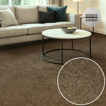 Koberec Koberec metráž SWINDON hnědá duotex 47 Označení šíře role: 4 m