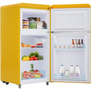 Lednice Retro lednice 72 litrů, objem mrazáku 21 litrů