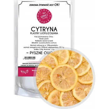 Sušená potravina Lyofilizované citrony plátky Winoszarnia 100 g