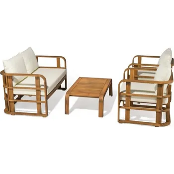 Zahradní sestava dřevěný zahradní nábytek Budapešť Ratan