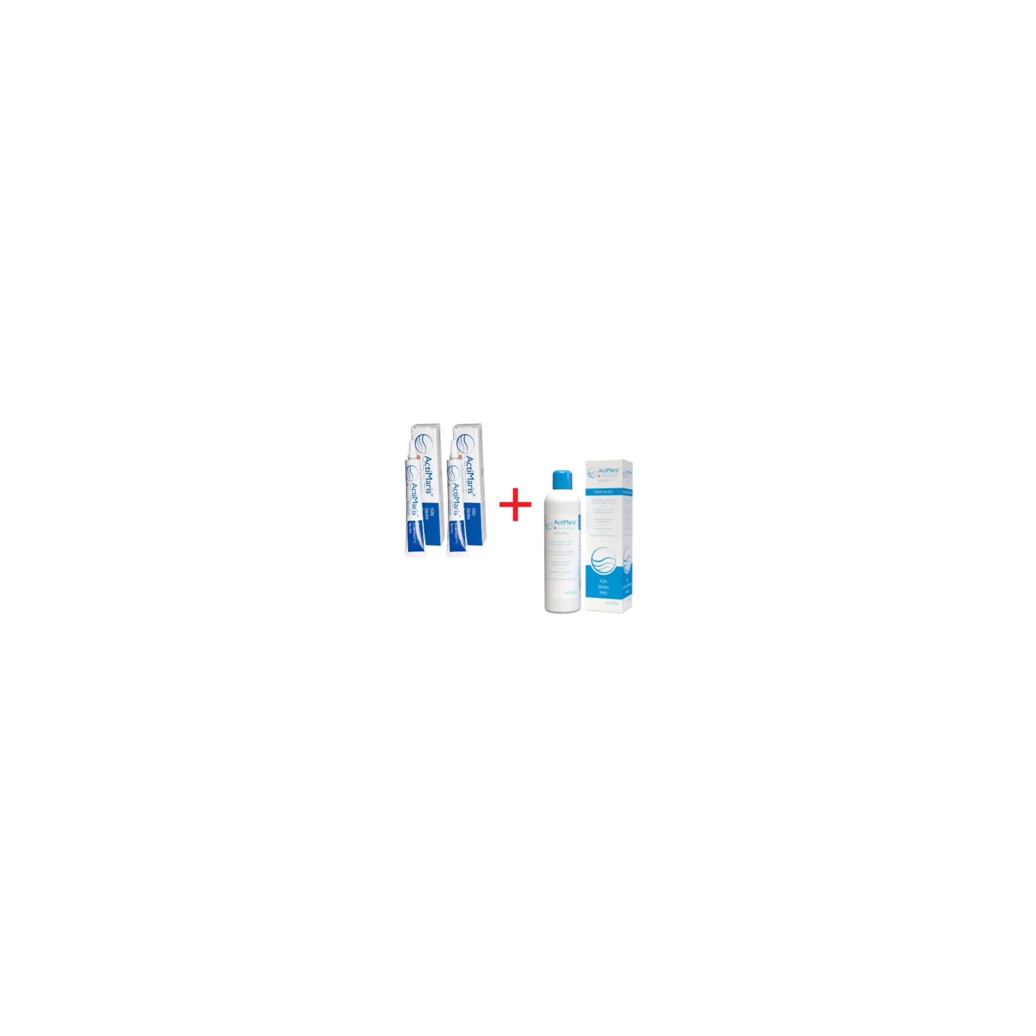 Fotografie 1 - Bylinná léčivá mast ActiMaris Gel na rány 2x 20 g + Sensitive roztok 300 ml