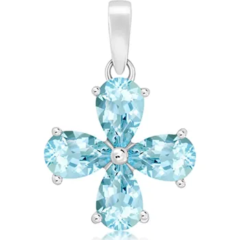 Přívěsek Shard Blue Topaz - stříbrný přívěsek s modrým topazem