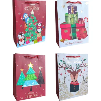Dárková taška Dárková taška vánoční 32 x 26 x 10 cm, dekory mix
