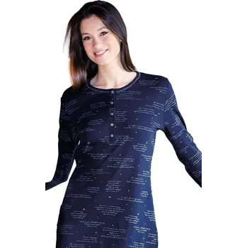 Dámská noční košile Dámská bavlněná noční košile SiéLei SM25 navy velikost M