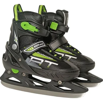 Zimní brusle KUBIsport 05-H714/1K černé/zelené, 32-35