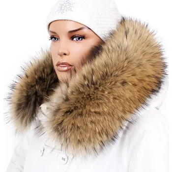 Sikora Kožešinový lem na kapuci - límec mývalovec bežový M 01/47 (83 cm)