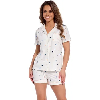 Dámské pyžamo Dámské rozepínací pyžamo CORNETTE 346/310 LOVE ecru XXL 0