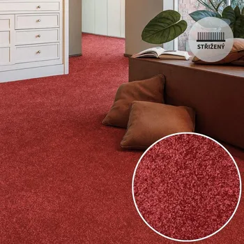 Koberec Koberec metráž SWINDON červená duotex 14 Označení šíře role: 4 m