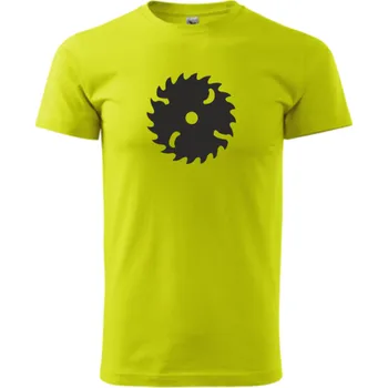 Pánská móda ON-DESIGN Tričko s PILOU Velikost: 3XL, Barva: limetková