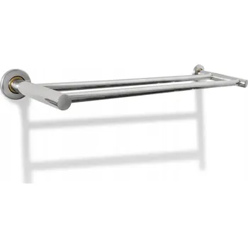 Věšák Věšák na ručníky z nerezové oceli, 2 tyče, 60x14 cm
