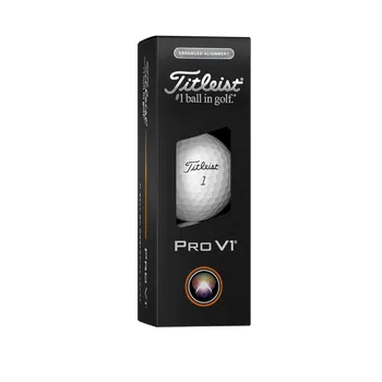 Golf TITLEIST Pro V1 25 Elongated Align golfové míčky (3 ks) + Dárková krabička týček