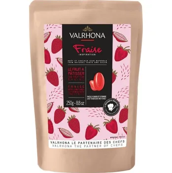 Čokoláda Valrhona Feves Bílá Čokoláda Inspiration Strawberry 37% 250g