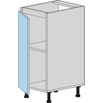 Kuchyňská skříňka Slevadoma Spodní skříňka NS-35-N Barva dvířek: dub tacho, Barva korpusu: dub truffle