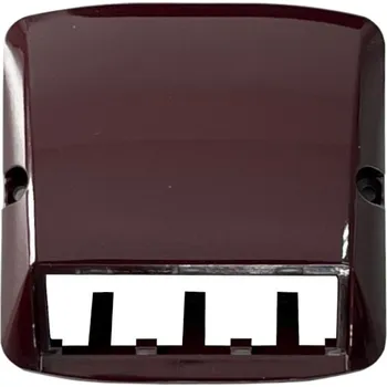 Elektrická zásuvka Kryt zásuvky komunikační ABB Tango 5014A-A00410, Panduit Mini-com - bordó (5014A-A00410 R)