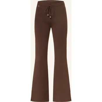 Lezu Dámské Pletené Kalhoty Kami, tmavě hnědá, 36