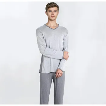 Dámské pyžamo TREAT WEAR PÁNSKÉ PYŽAMO SOFT: Šedá XXL