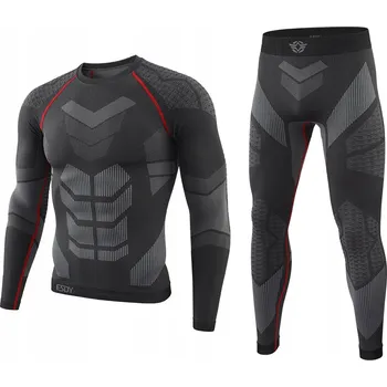 Pánské tričko PÁNSKÉ TERMOAKTIVNÍ PRÁDLO SPORTOVNÍ SET TRIKO + LEGÍNY ČERNÁ 3XL