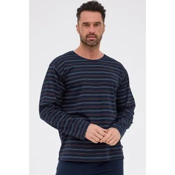 Pánské pyžamo Pánské pyžamo Cornette 138/54 - bavlna Tmavě modrá L