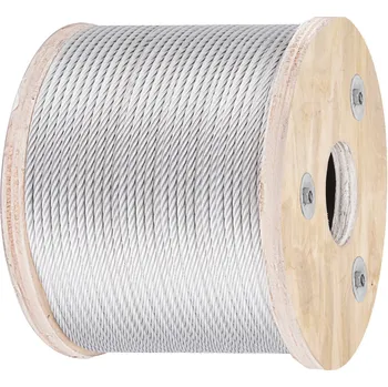 Železářství Ocelové lano 8,2 KG Délka 76 M Ocel Nerezové lano Bezpečné pro použití