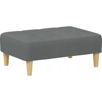 Taburet Podnožka, černá, 77x55x31 cm, čalouněná látkou