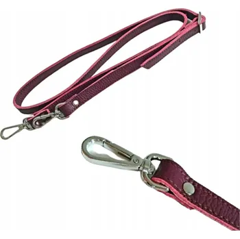 Opasek PÁSEK ke kabelce NASTAVITELNÝ dlouhý KOŽENÝ bordó