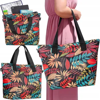 Renew Force plážová taška nylonová, rostlinný motiv