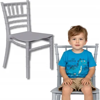 DĚTSKÁ ŽIDLIČKA PLASTOVÁ SE ZÁDOVOU OPĚRKOU DO POKOJE