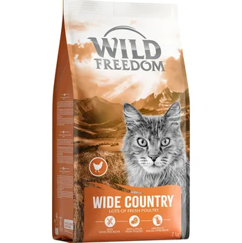 Krmivo pro kočku 2kg Wild Freedom Adult "Wide Country" - drůbeží bez obilovin granule pro kočky