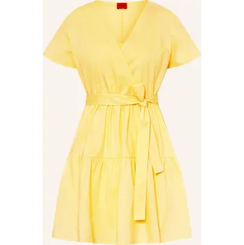Dámské šaty Hugo Dámské Šaty Kilisa S Volánky, žlutá, 34
