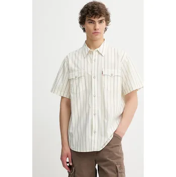 Pánská košile Bavlněná košile Levi's A5722 béžová 01X, vel. XL