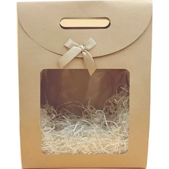 Káva Dárková sada Dárková kabelka s okénkem a mašlí