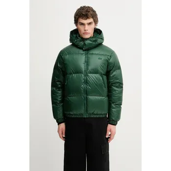 Péřová bunda Lacoste zelená barva, zimní, BH5096, L, 77X