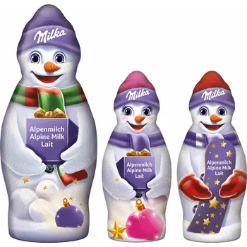 Čokoláda Milka sněhulák z alpské čokolády 50g
