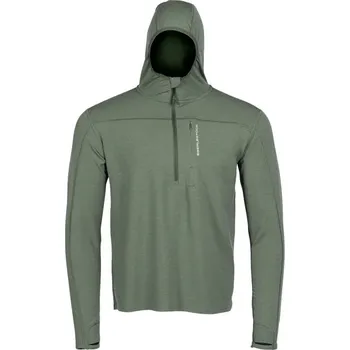 EBERLESTOCK Mikina funkční se zipem LOCHSA MERINO LODEN ZELENÁ velikost: XL + Doprava zdarma na další nákup