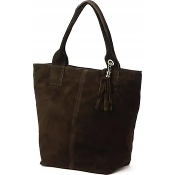 Kabelka Vera Pelle kabelka z pravé kůže hnědá