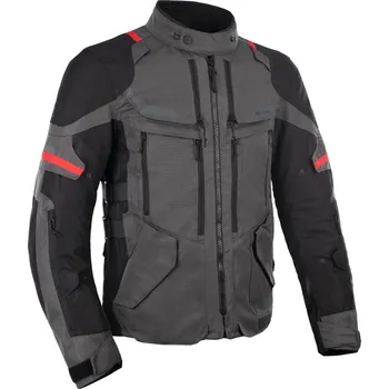 Moto bunda Bunda ROCKLAND DRY2DRY™, OXFORD ADVANCED (šedá/černá/červená) (Velikost: 3XL)