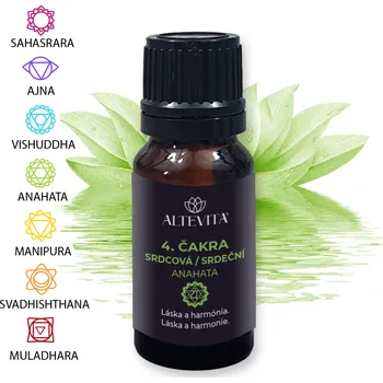 Altevita směs esenciálních olejů 4. Srdeční čakra (Anahata) 10ml