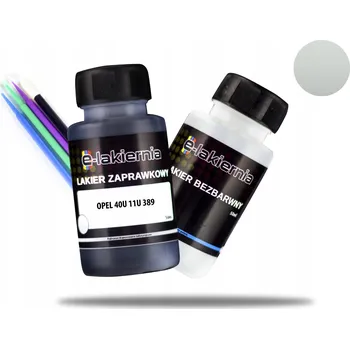 Lak na dřevo AUTOLAK ZÁKLADNÍ SADA + BEZBARVÝ LAK OPRAVNÝ OPEL 40U 11U 389