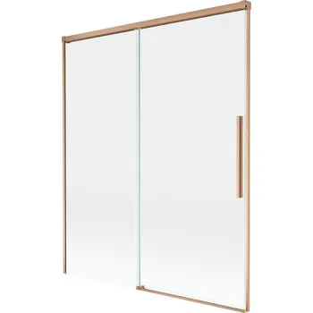 Vanová zástěna Mexen Rox 2-křídlá posuvná vanová zástěna 140 x 150 cm, průhledná, kartáčovaná měď - 8C9-140-001-65-00