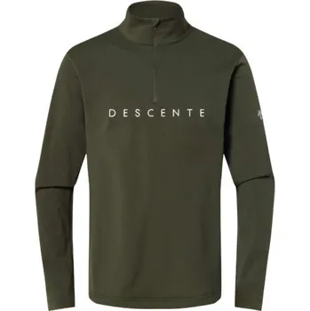 Pánská mikina Pánská lyžařská mikina Descente T-NECK CHEST LOGO - khaki M