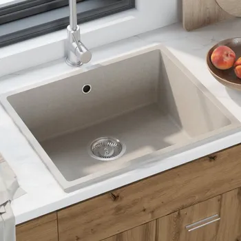 Umyvadlo OMAXI Kuchyňský dřez Béžová 54 x 44 x 20 cm Žula 935601