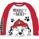 Paw Patrol - Tlapková patrola -Licence Chlapecké tričko - Paw Patrol 52021619W, bílá / červená Barva: Bílá, Velikost: 116