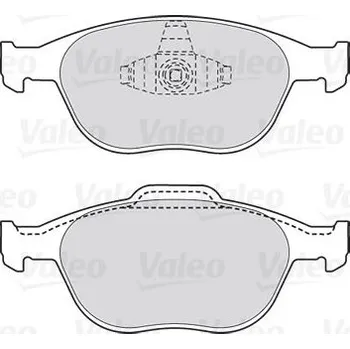 Brzdová destička Sada brzdových destiček, kotoučová brzda VALEO 301639