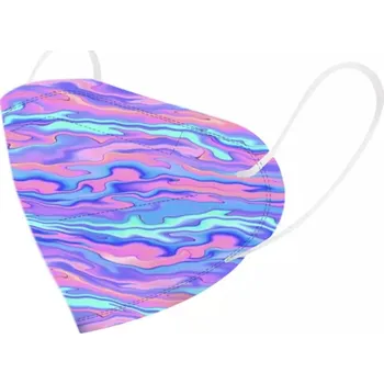 respirátor DARK Respirátor FFP2 / KN95 barevná maska - oil slick III. Velikost: 1 ks