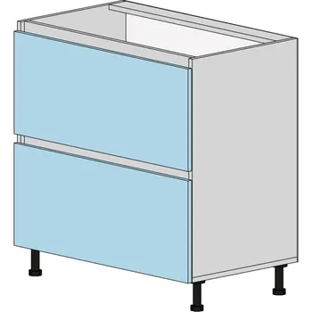 Kuchyňská skříňka Slevadoma Spodní skříňka NS-80-2NA Barva dvířek: dub kraft - bílý, Barva korpusu: dub truffle