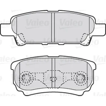 Brzdová destička Sada brzdových destiček, kotoučová brzda VALEO 301852