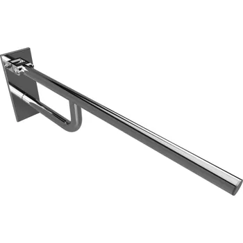 Madlo do koupelny HELP: Madlo, 760 mm, sklopné, s krytkou, nerez, lesk