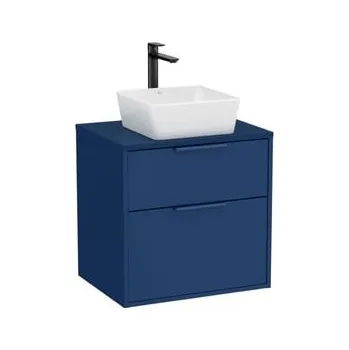Koupelnový nábytek Koupelnová skříňka bez umyvadla Roca Optica 58,5x56,5x45,5 cm modrá mat OPTDESK602ZM