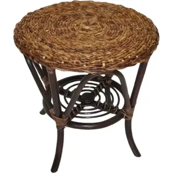 Konferenční stolek Ratanový stolek Fabion - banánový list - SLEVA 3% s kodem radost25