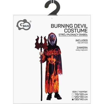Kostým Ďábel s kapucí klučičí 130/140 cm